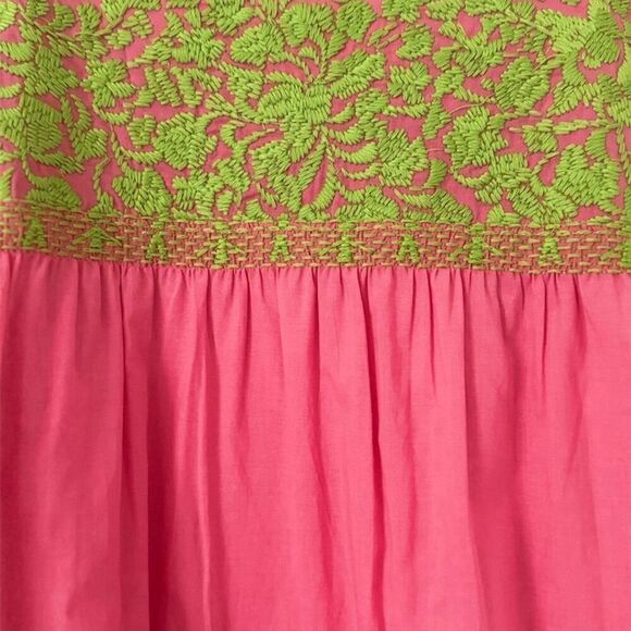 J. Marie Pink Floral Embroidered Sleeveless Tunic Blouse Women's Small casual - Picture 14 of 16